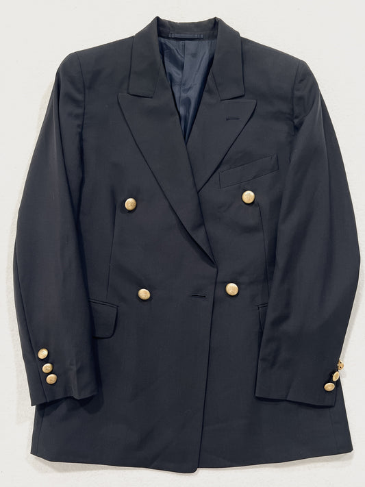 Blazer vintage Burberry blu lana tg M