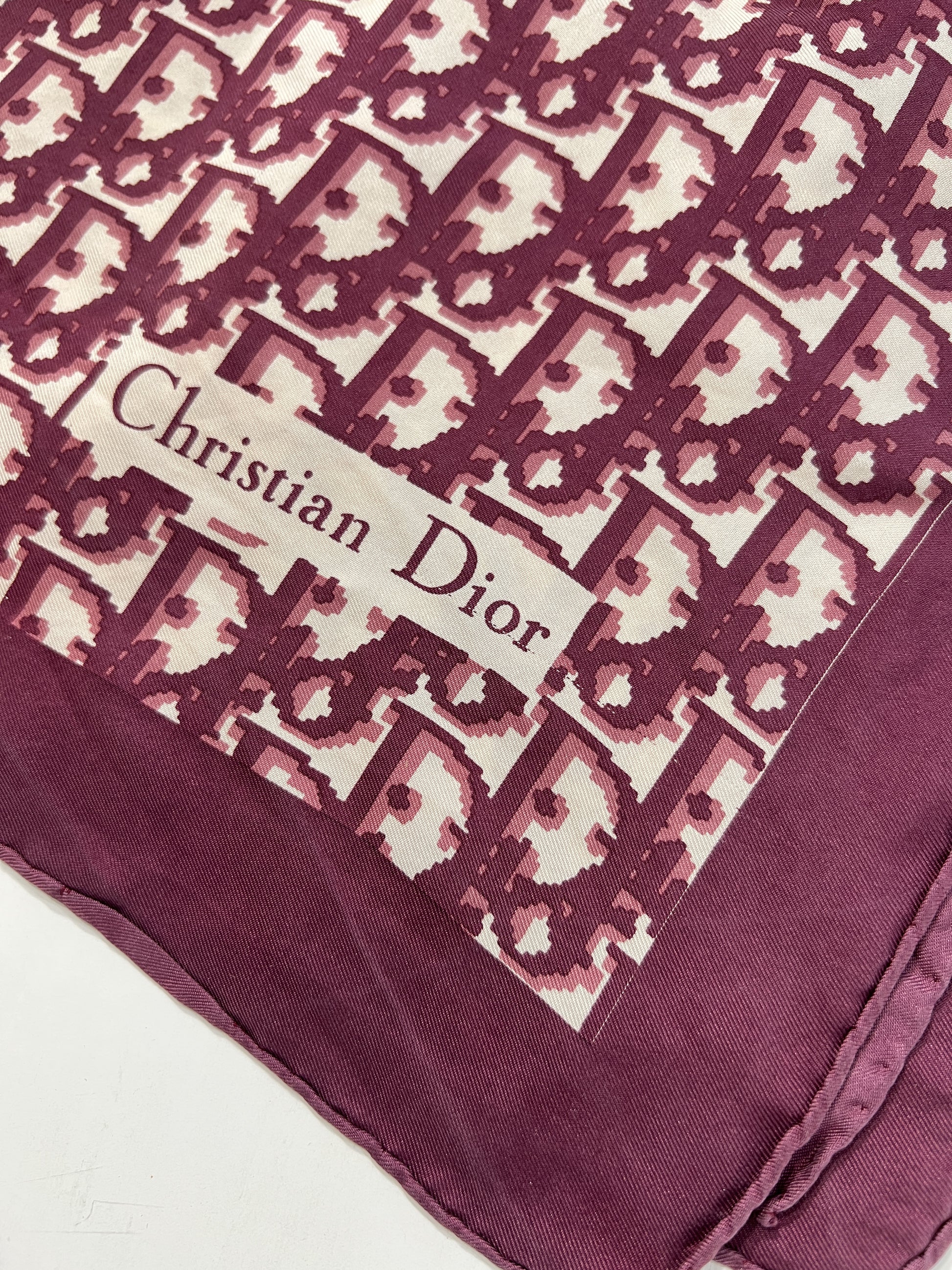 Foulard vintage Dior monogram seta – Apotheke vintage