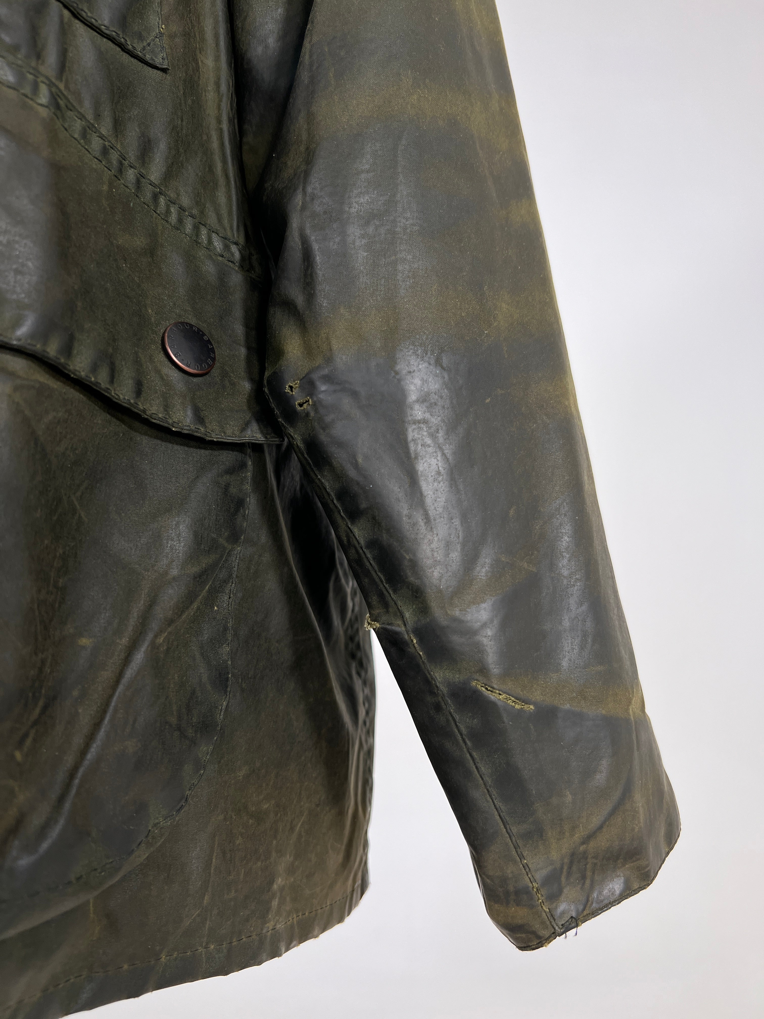 Giacca vintage Barbour Bedale verde tg XL