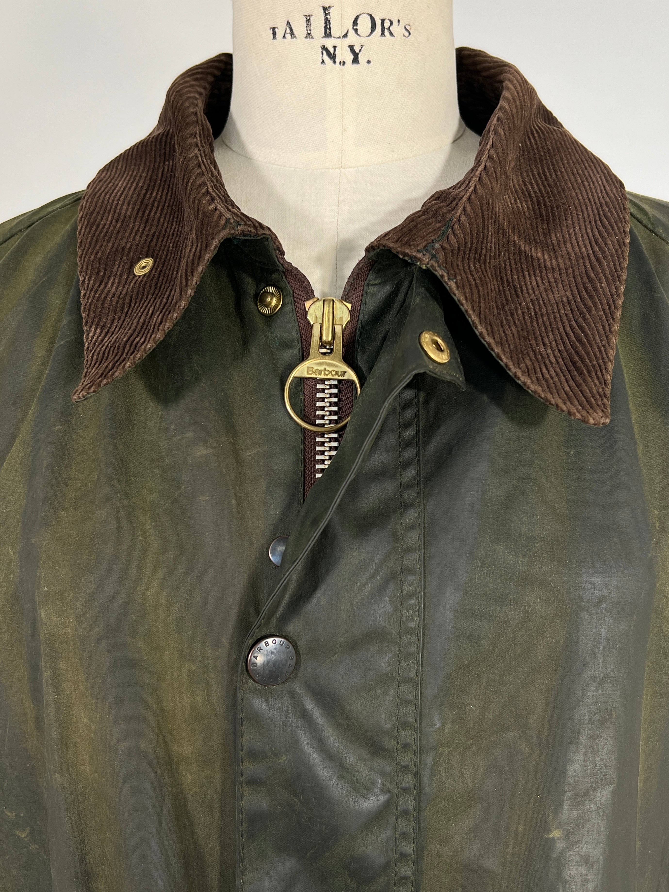 Giacca vintage Barbour Bedale verde tg XL