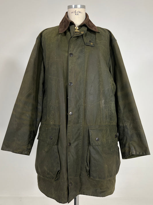 Giacca vintage Barbour Northumbria verde tg L