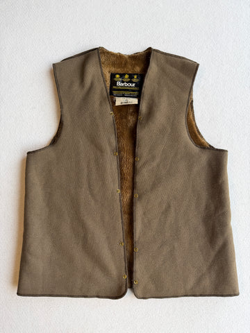 Interno Barbour vintage in pile tg C38 A297