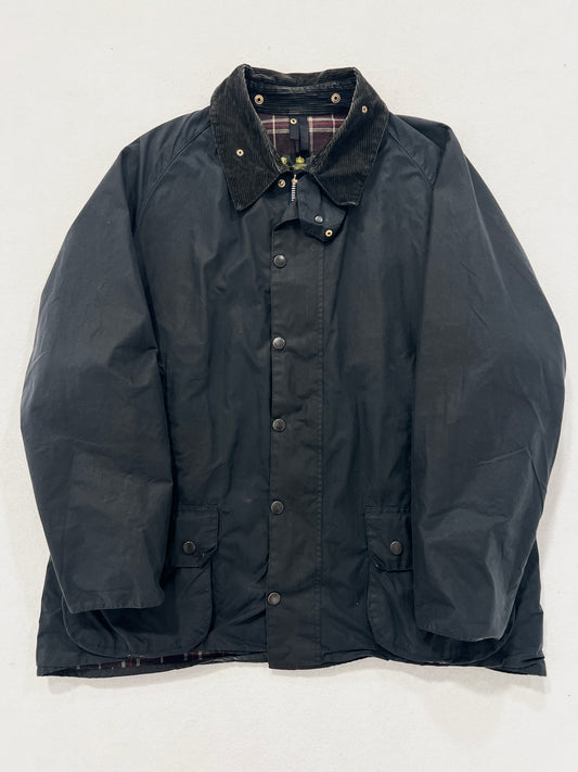 Giacca vintage Barbour Beaufort blu tg XL
