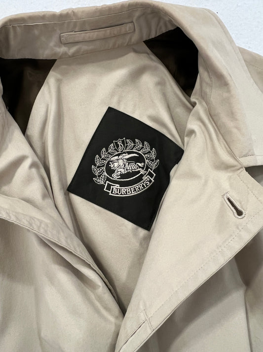 Trench vintage Burberry chiaro con cintura tg 48