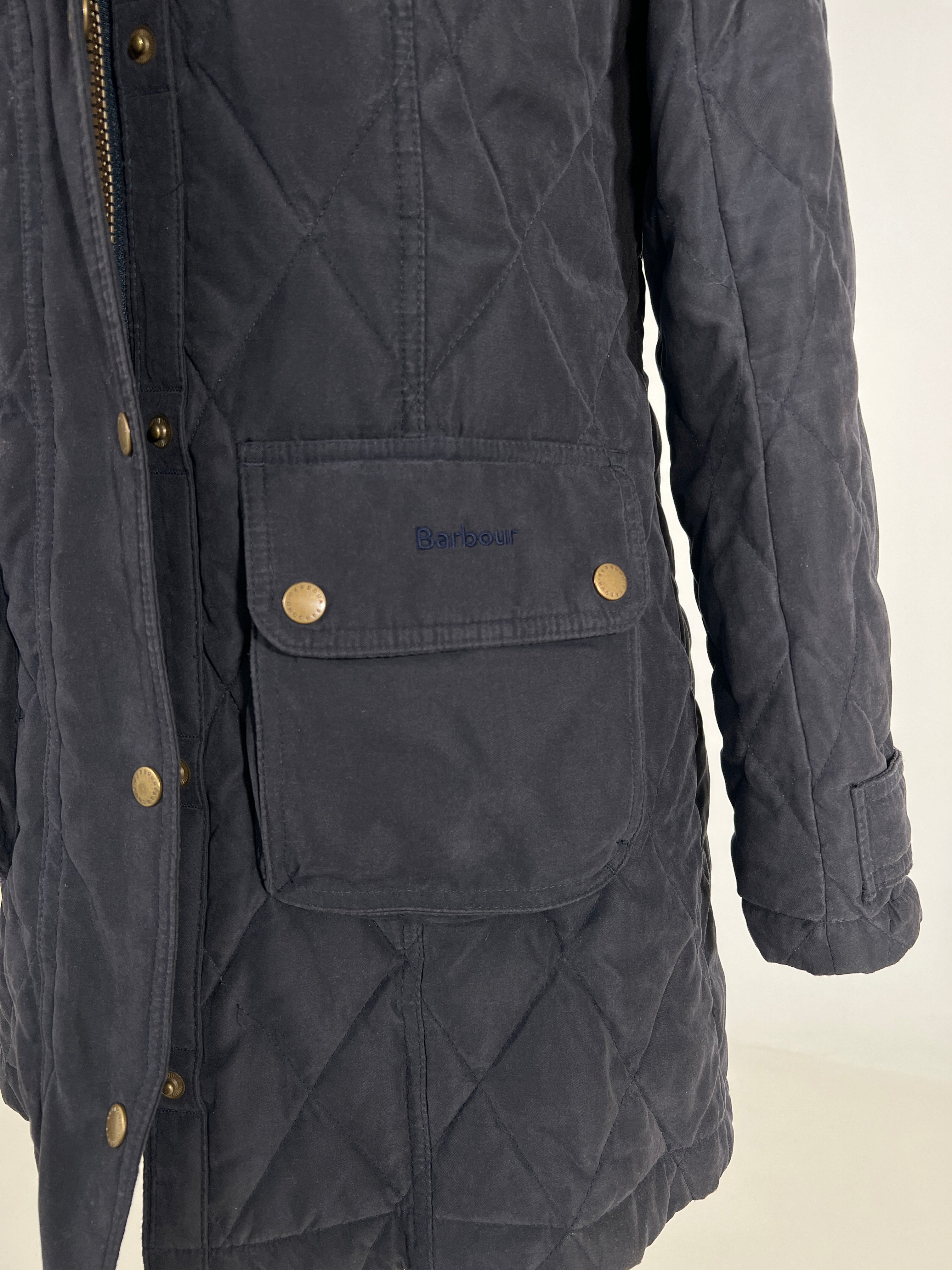 Giacca vintage Barbour in trapunta tg S