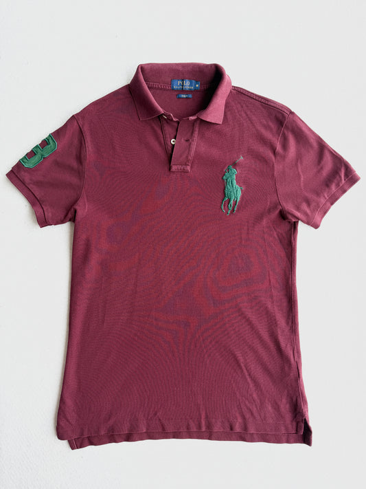 Polo vintage Ralph Lauren bordeaux tg M