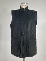 Carica l&#39;immagine nel visualizzatore di Gallery, Gilet vintage Barbour blu tg S
