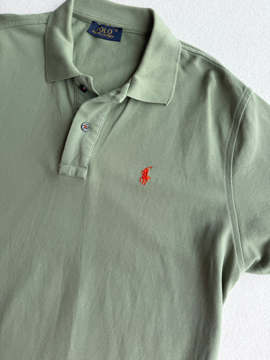 Polo vintage Ralph Lauren verde tg XL