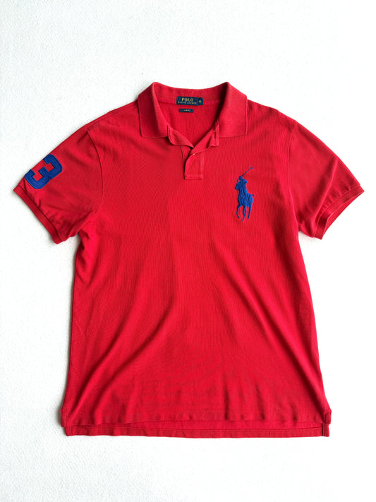 Polo vintage Ralph Lauren rosso tg XL