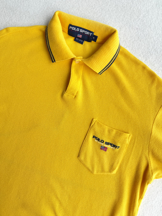 Polo vintage Ralph Lauren giallo tg XL