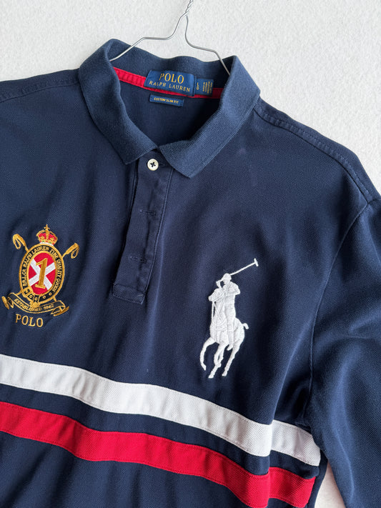 Polo vintage Ralph Lauren blu tg L