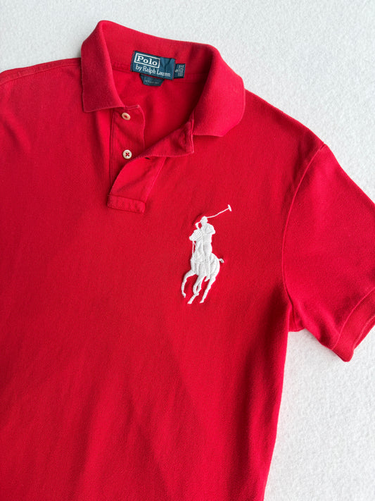 Polo vintage Ralph Lauren rosso tg S