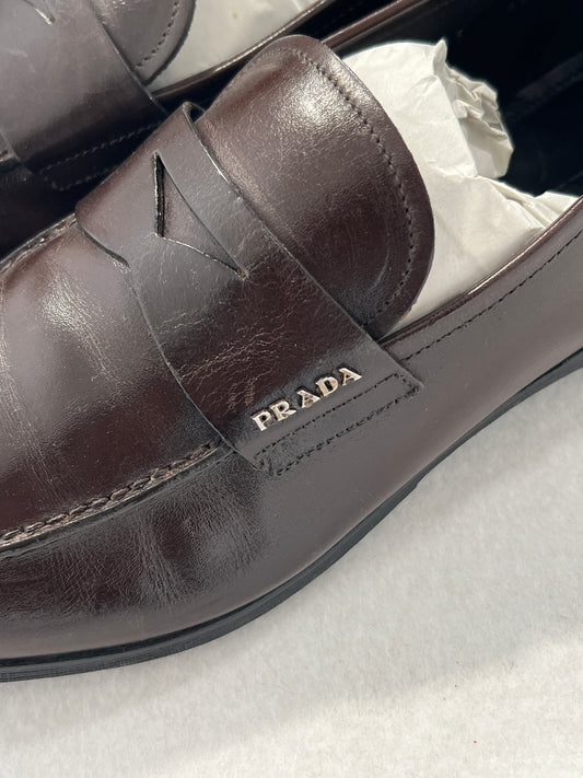 Scarpe mocassino vintage Prada pelle tg 42