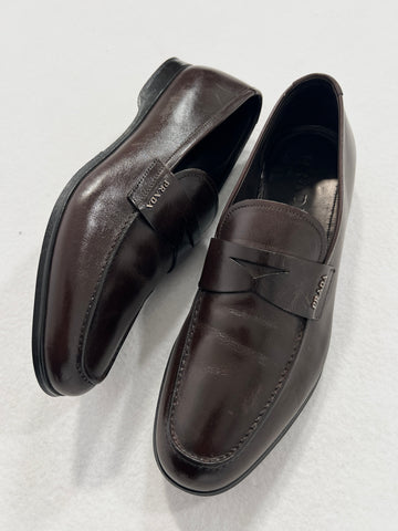 Scarpe mocassino vintage Prada pelle tg 42