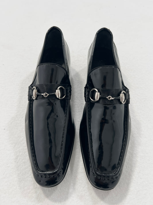 Scarpe mocassino vintage Gucci nero tg 40