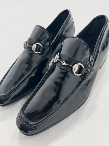 Scarpe mocassino vintage Gucci nero tg 40