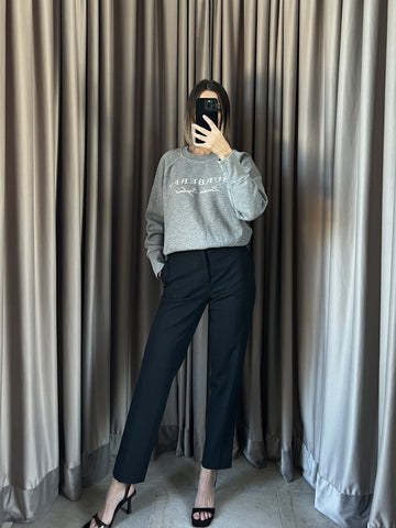 Pantalone vintage Prada grigio lana tg 40