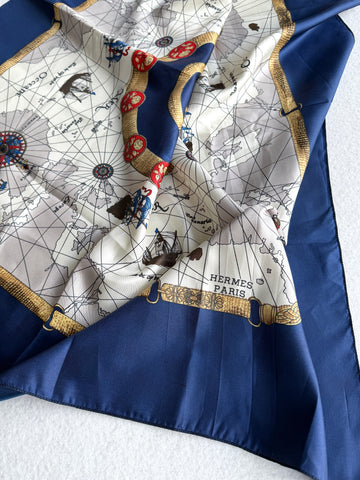 Foulard vintage Hermes in seta