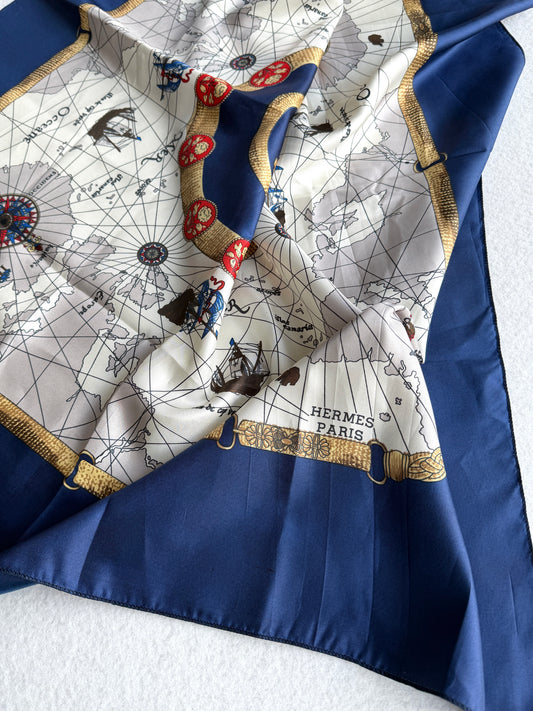 Foulard vintage Hermes in seta