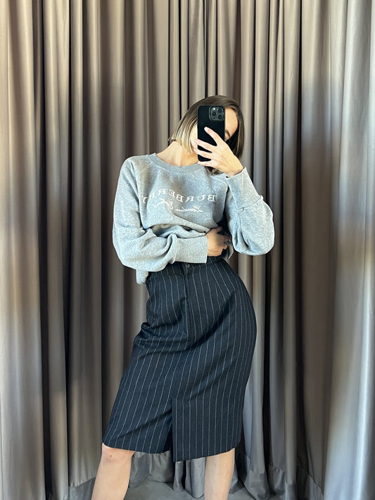 Gonna vintage Max Mara gessato tg 44