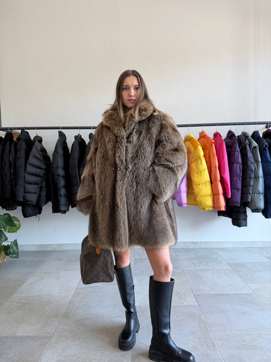 Pelliccia vintage Annabella Pavia volpe tg M