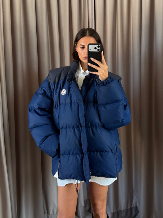 Giacca vintage Moncler Grenoble blu tg XXL