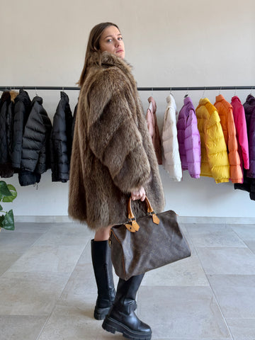 Pelliccia vintage Annabella Pavia volpe tg M