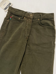 Jeans vintage Moschino verde tg S