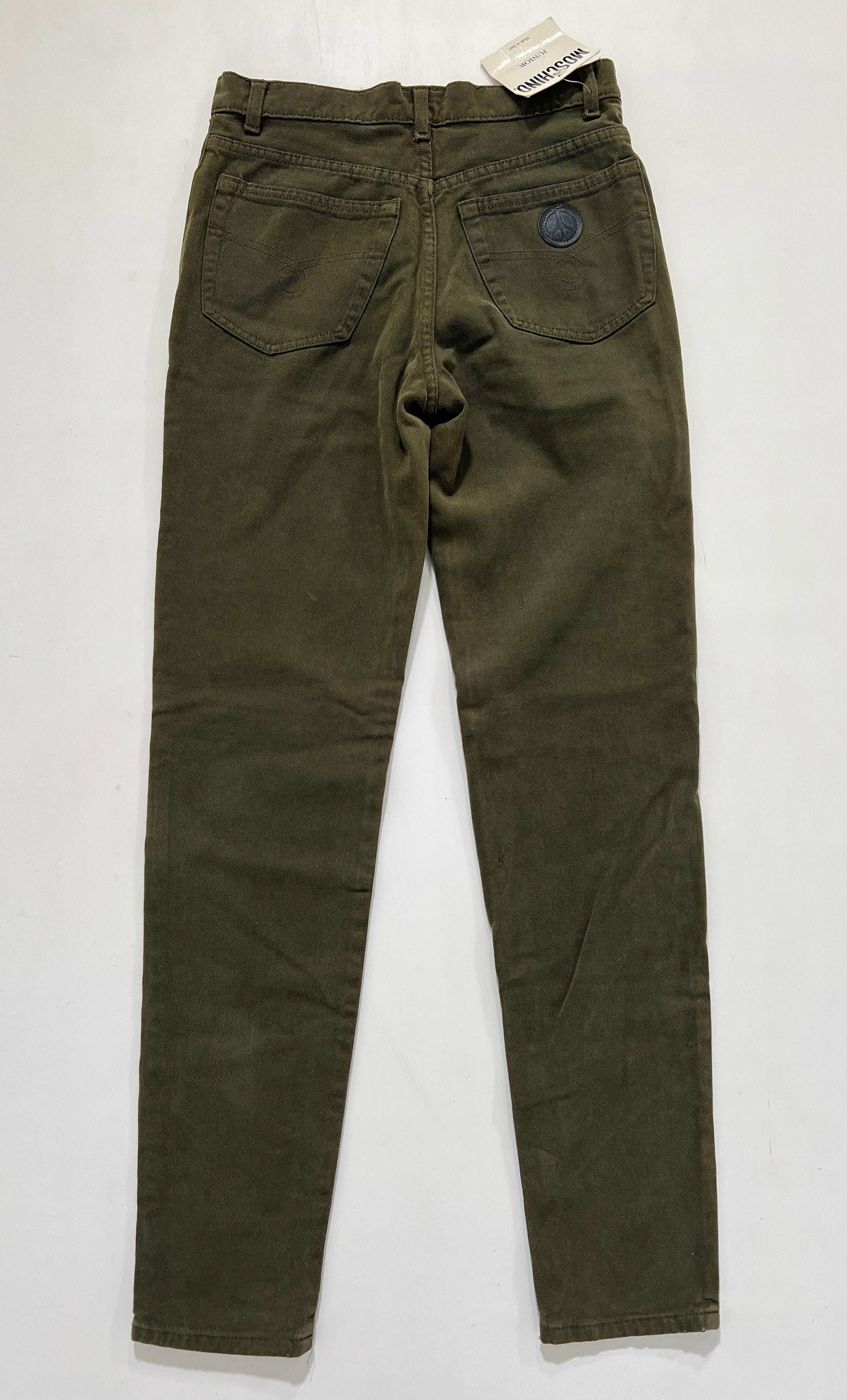 Jeans vintage Moschino verde tg S