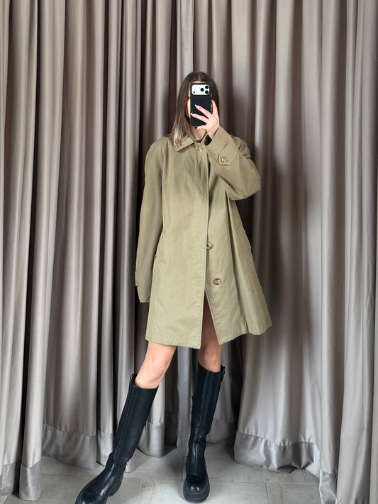 Trench vintage Burberry verdone tg M/L