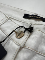 Carica l&#39;immagine nel visualizzatore di Gallery, Pantaloni vintage Versace bianchi tg 29
