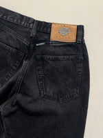 Carica l&#39;immagine nel visualizzatore di Gallery, Jeans vintage Harley-Davidson nero tg 28
