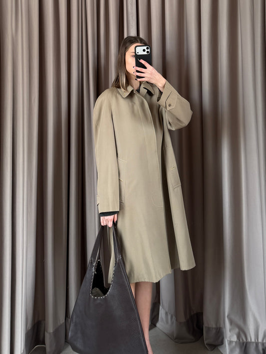 Cappotto vintage Burberry lana beige tg S/M