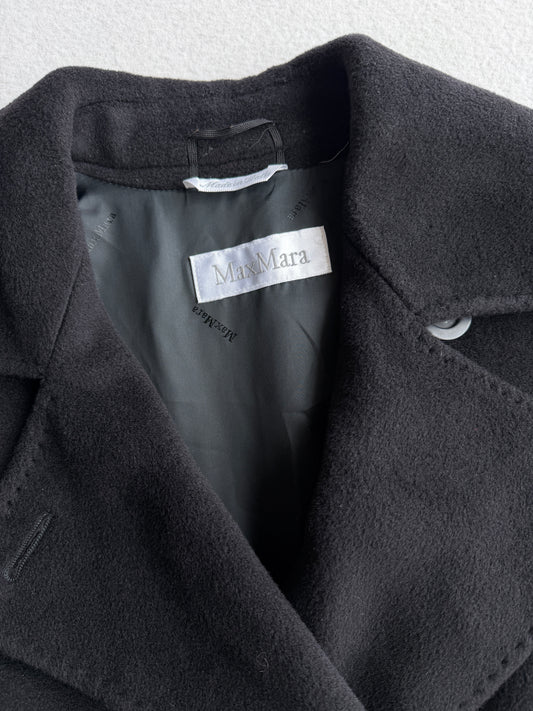 Cappotto vintage Max Mara nero cashmere tg 40