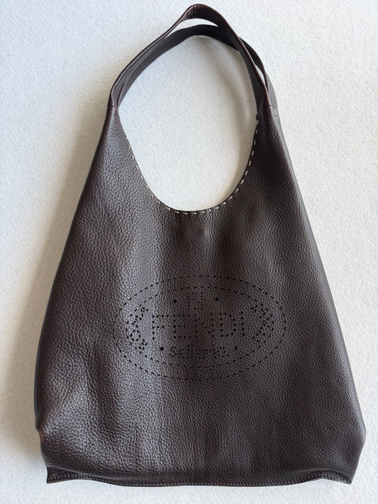 Borsa pochette vintage Fendi pelle