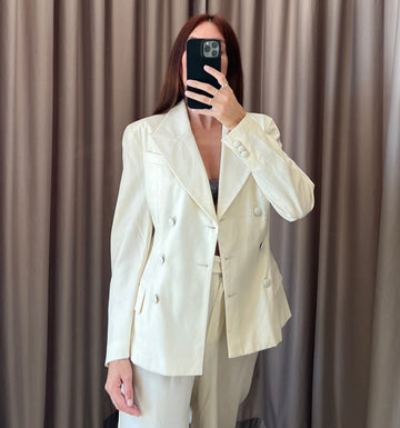 Blazer vintage Plein Sud panna tg S