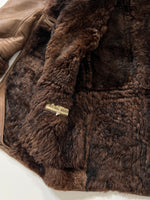 Carica l&#39;immagine nel visualizzatore di Gallery, Montone vintage Shearling pelliccia tg L
