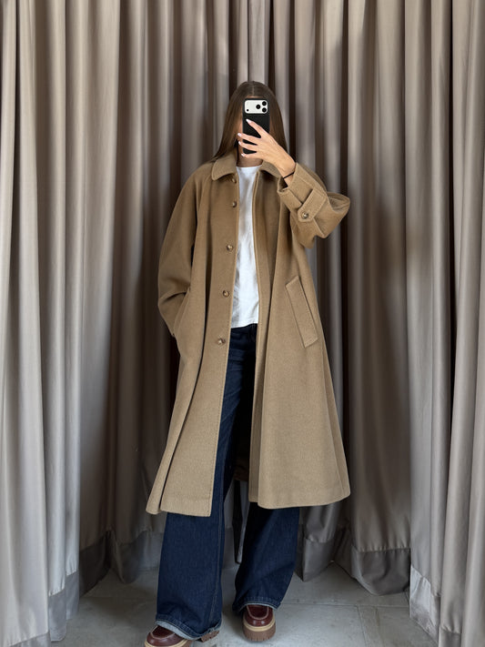 Cappotto vintage Max Mara cammello lana tg S