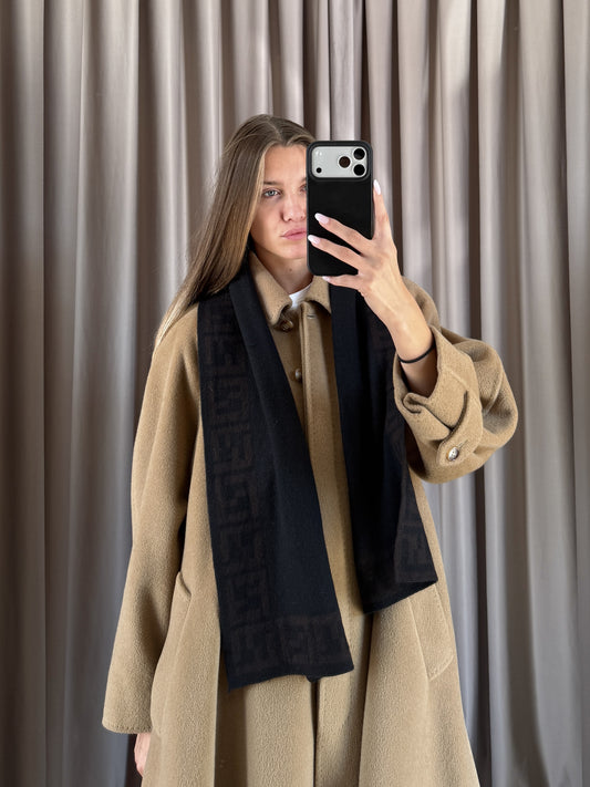Sciarpa vintage Fendi lana monogram