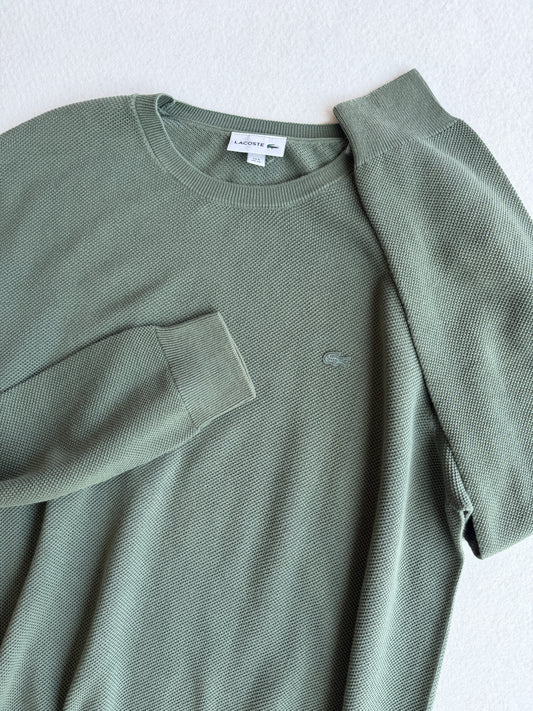 Maglia vintage Lacoste verde cotone tg XL