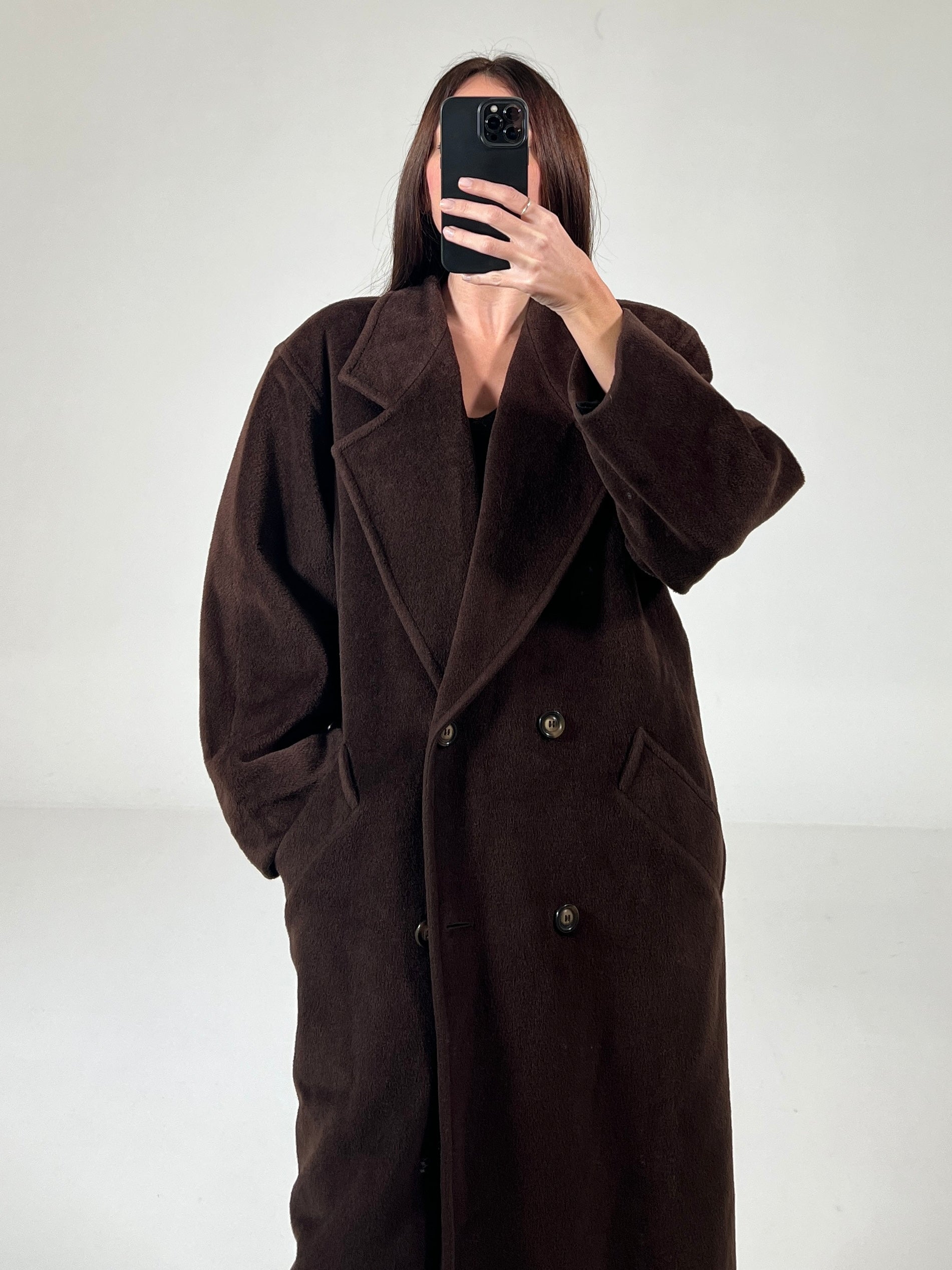 Cappotto vintage Max Mara cashmere/mohair tg M