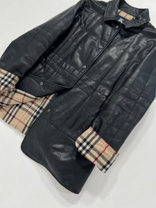 Giacca vintage Burberry in pelle tg 46