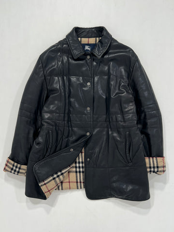 Giacca vintage Burberry in pelle tg 46