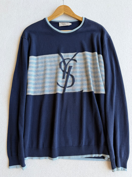 Maglia vintage Yves Saint Laurent logo tg L