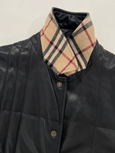 Giacca vintage Burberry in pelle tg 46