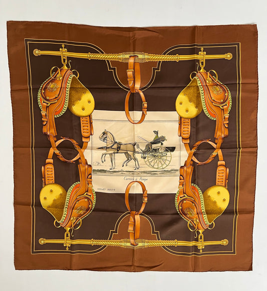 Foulard vintage Hermes in seta