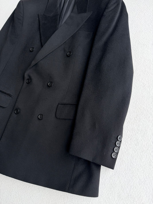 Blazer vintage Loro Piana 100% cashmere nero tg M