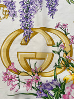 Carica l&#39;immagine nel visualizzatore di Gallery, Foulard vintage Gucci in seta
