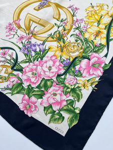 Foulard vintage Gucci in seta