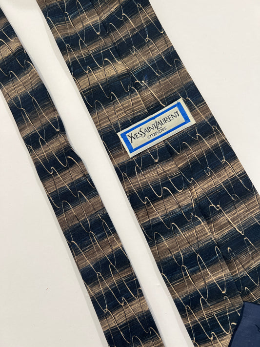 Cravatta vintage Yves Saint Laurent seta